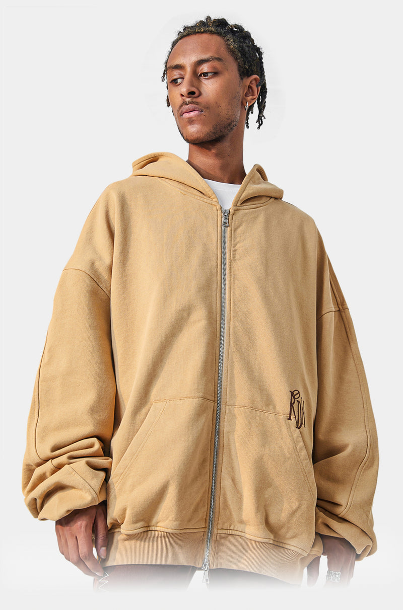 American Frontier Oversized Zip Hoodie