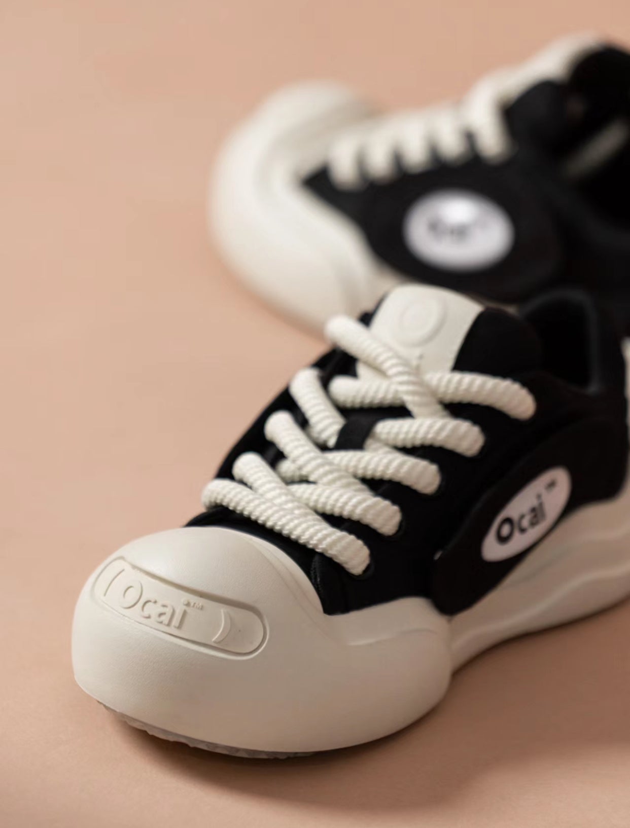 Smile Canvas Sneaker Black