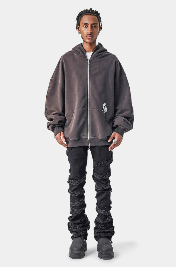 American Frontier Oversized Zip Hoodie