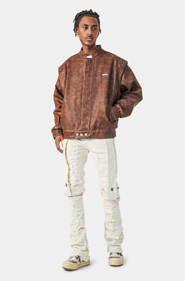 American Street Rider Embroidered Bomber