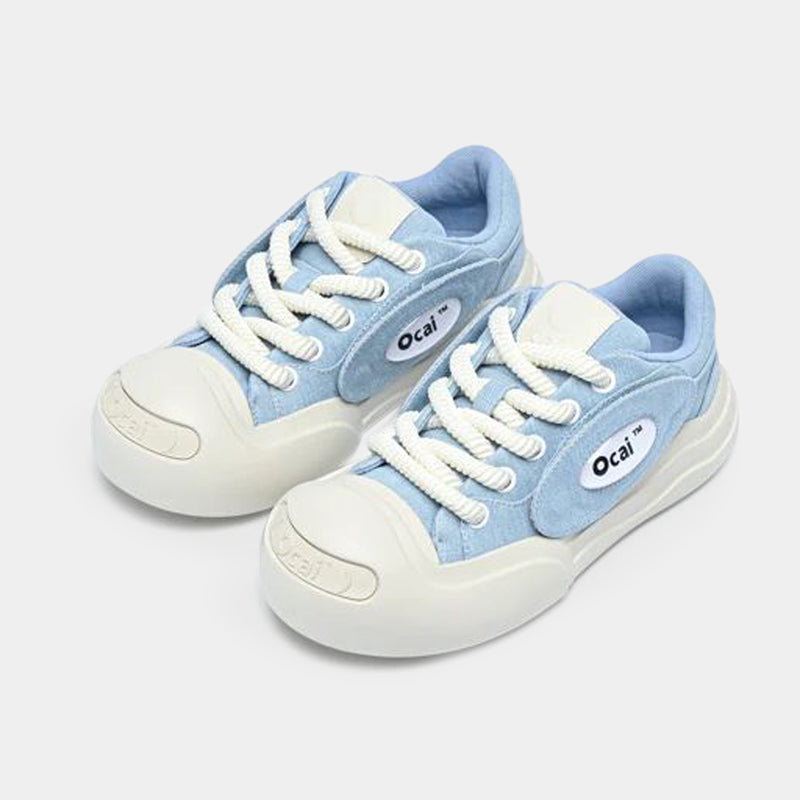 Smile Canvas Sneaker Seasalt Blue