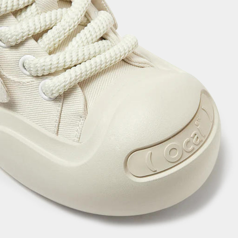 Smile Canvas Sneaker White